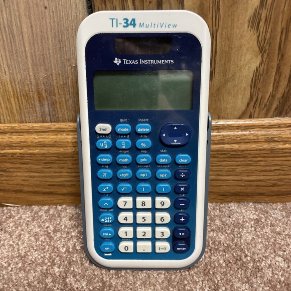 Texas Instruments TI-34 MultiView Scientific Calculator Blue Battery Included - Picture 2 of 5